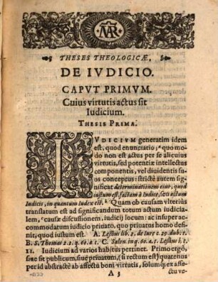 Disputatio theologica de iudicio