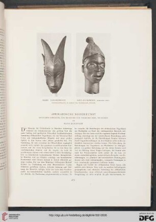 Afrikanische Negerkunst: Sonderausstellung des Museums für Völkerkunde, München