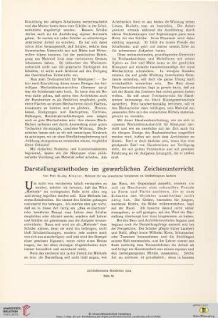 30: Darstellungsmethoden im gewerblichen Zeichenunterricht
