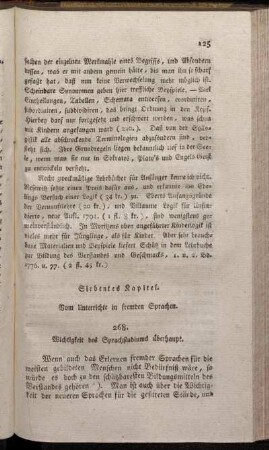 Siebentes Kapitel. Vom Unterrichte in fremden Sprachen.