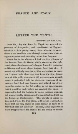Letter the tenth