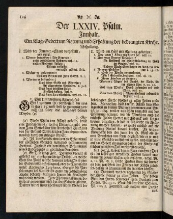 594-604, Der LXXIV. Psalm