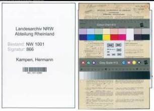 Entnazifizierung Hermann Kampen, geb. 03.04.1898 (Verw.Inspektor)