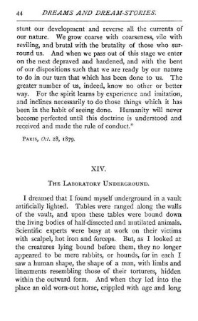 XIV. The Laboratory Underground