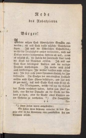3-83, Rede des Robespierre