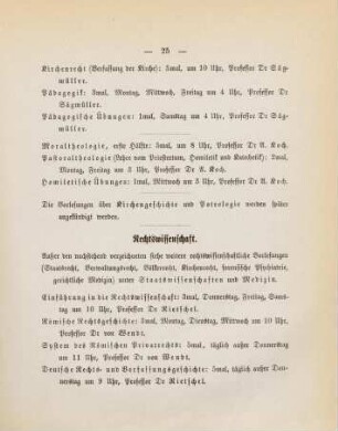 25-27, Rechtswissenschaft