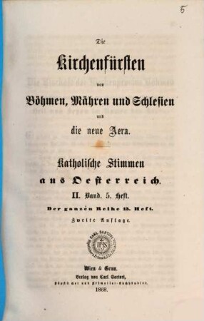 Katholische Stimmen aus Österreich, 2,5