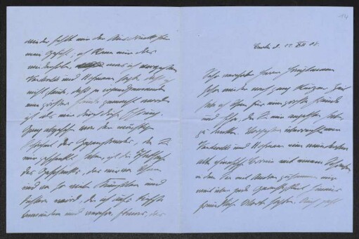 Brief von Harry Kessler an Gerhart Hauptmann