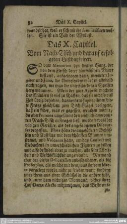 Das X. Capitel. Vom Nach-Tisch und darauf erfolgeten Lustbarkeiten