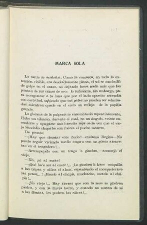 Marca sola