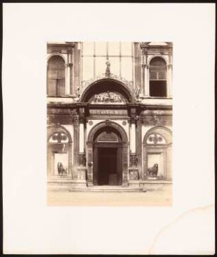 Ospedale Civile, Venedig: Ansicht des Portals (aus: sog. »Koch-Mappe«)