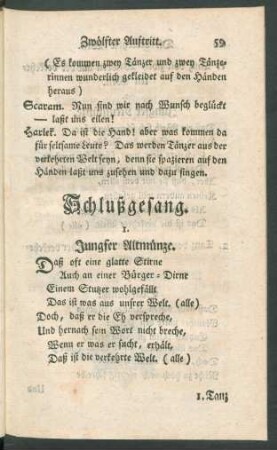 Schlußgesang.