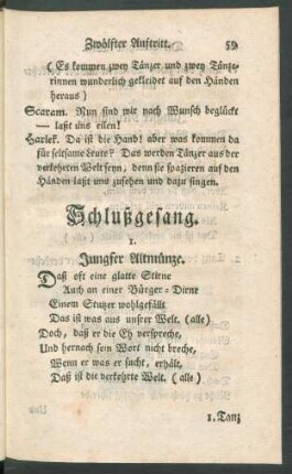 Schlußgesang.