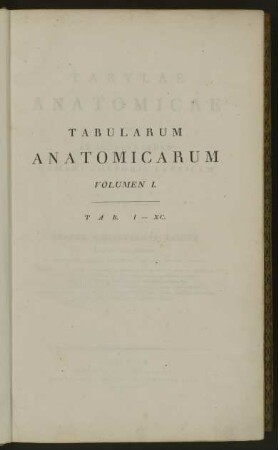 Tabvlae anatomicae Qvas Ad Illvstrandam Hvmani Corporis Fabricam : 1/2, Tabularum anatomicarum Vol.I. Tab. I-XC; Tabularum anatomicarum Vol. II. Tab. XCI-CLXXXII