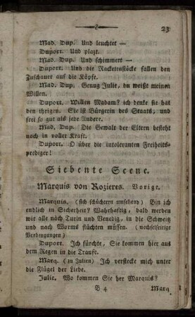 Siebente Scene. - Zwölfte Scene.