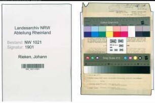 Entnazifizierung Johann Rieken , geb. 13.01.1905 (Meister)