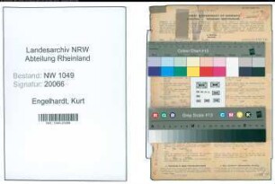 Entnazifizierung Kurt Engelhardt , geb. 03.12.1890 (Studienrat)