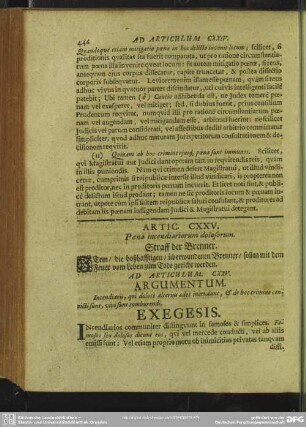 Artic. CXXV. Poena incendiariorum dolosorum. Straff der Brenner