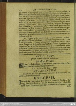 Artic. CXXV. Poena incendiariorum dolosorum. Straff der Brenner