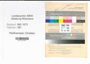 Entnazifizierung Christian Heidkaemper , geb. 06.05.1893 (Ingenieur)