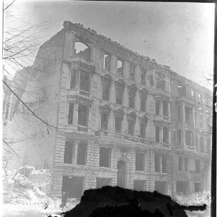 Negativ: Ruine, Ansbacher Straße 56, 1950