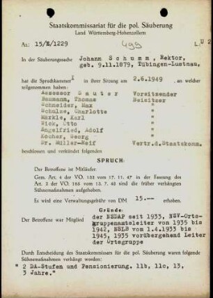 Schumm, Johann