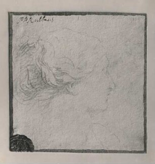 Bildnis eines Mädchens im Profil : Bildnis eines Mädchens im Profil. Zeichnung (vor 1640; P. P. Rubens)