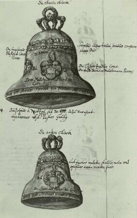 Zwei Glocken der Michaeliskirche in Bautzen, gegossen am 15. August 1663
