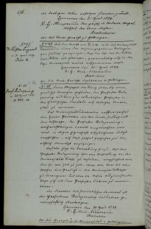 Berufung des ordentlichen Professors der theologischen Fakultät Redepenning.