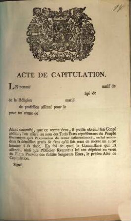 Acte de la Capitulation