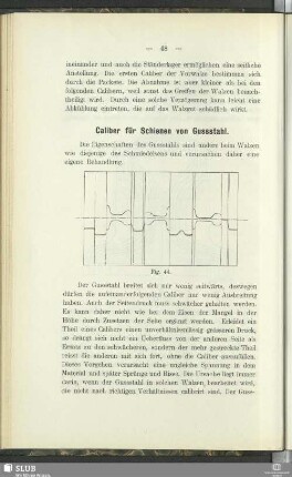 Caliber für Schienen von Gussstahl