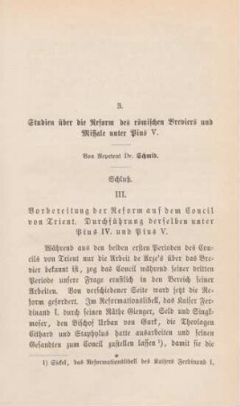 621-664 Studien über die Reform des römischen Breviers und Missale unter Pius V. : Schluß
