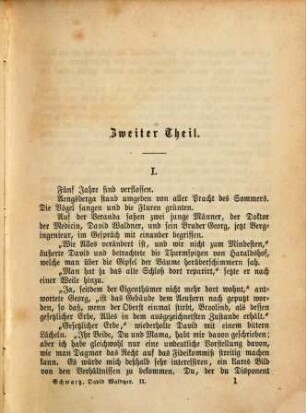 David Waldner : Roman von Marie Sophie Schwartz. Aus dem Schwedischen von Prof. C. Büchele. Sämmtliche Werke. 38. 39. Bd., 2