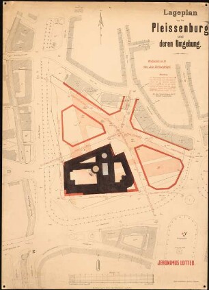 Rathaus, Leipzig: Lageplan, 1:500