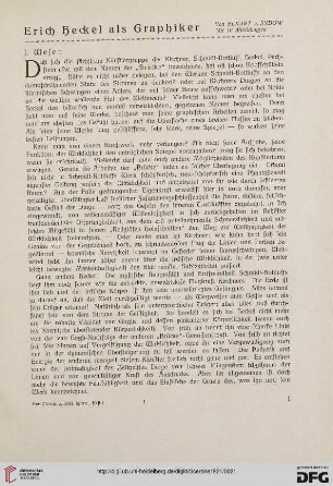 13.1921: Erich Heckel als Graphiker, 1, Wesen