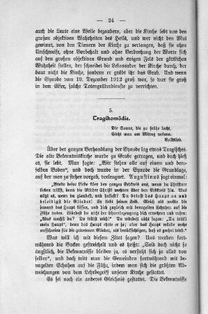 5. Tragikomödie.