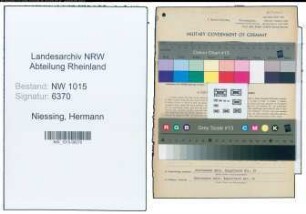 Entnazifizierung Hermann Niessing , geb. 16.02.1915 (Kaufmann)