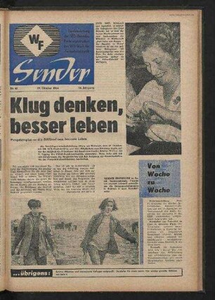 Betriebszeitung 'WF-Sender', Nr.42/1964 (29. Oktober 1964)