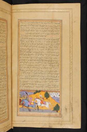Illustration: Dārāb enthauptet den Qaiṣar von Rūm