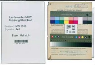 Entnazifizierung Heinrich Esser , geb. 20.09.1889 (Lehrer)
