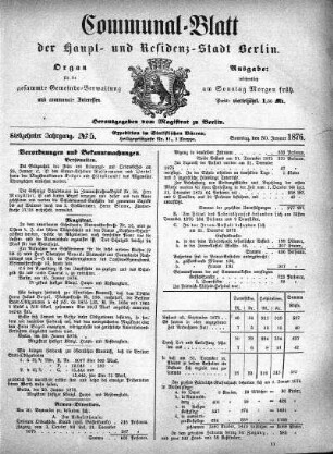 1876,5: No. 5, 30. Januar 1876