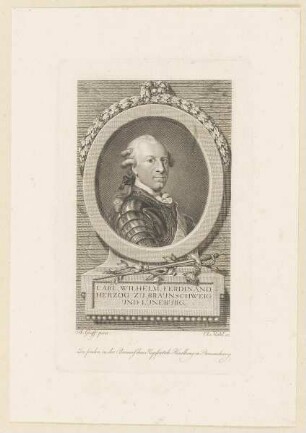 Bildnis des Carl Wilhelm Ferdinand Herzog zu Braunschweig und Lüneburg