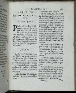 Caput VII. De Pestilentiali Febri.