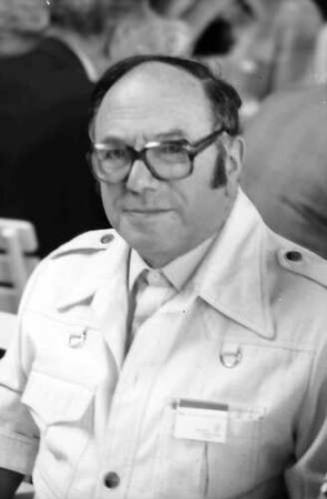 1979 Nobelpreisträgertagung Physik; Bayrisches Frühstück (26.6.79): Leonid V. Kantorovich