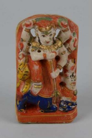 Durga. Marmor farbig gefasst