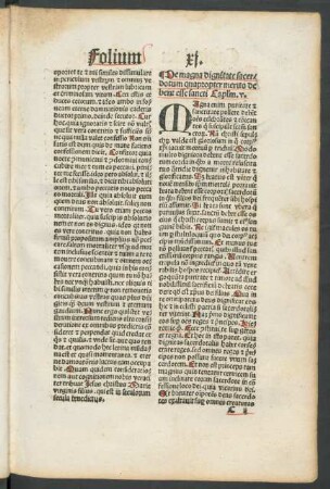 De magna dignitate sacerdotum quapropter merito debent esse sancti Capitulum v.