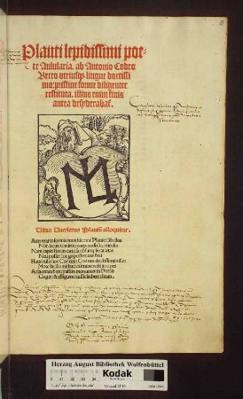 Plauti lepidissimi poete Aulularia