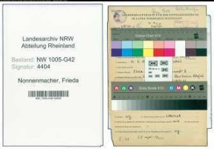 Entnazifizierung Frieda Nonnenmacher , geb. 11.09.1919 ()