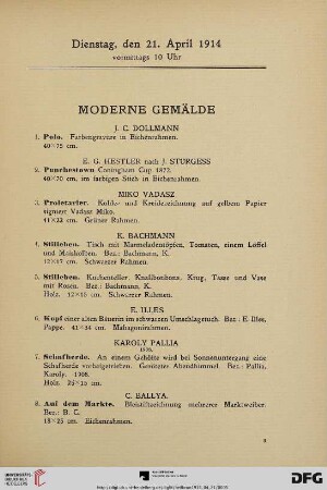 Moderne Gemälde (Nr. 1-40)