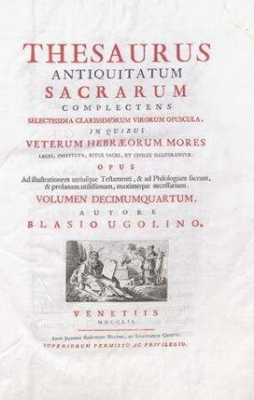 In: Thesaurus Antiquitatum Sacrarum ; Band 14